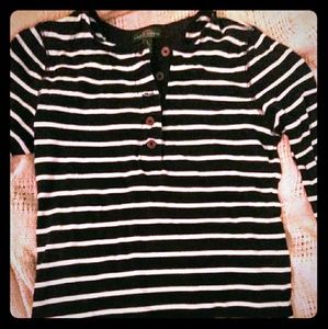 Long sleeve striped top